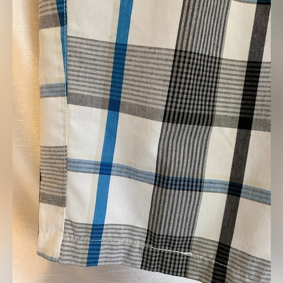 Urban  Heritage Plaid Shorts White/Gray Mens 38 - Picture 6 of 13